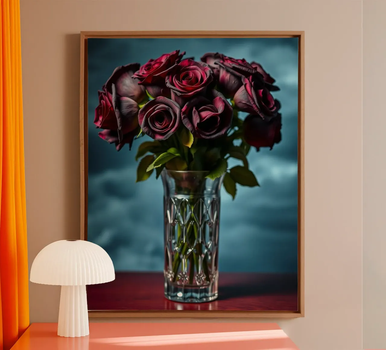 Impero di velluto tela con Cornice a cassetta da PhotoVibe Decor