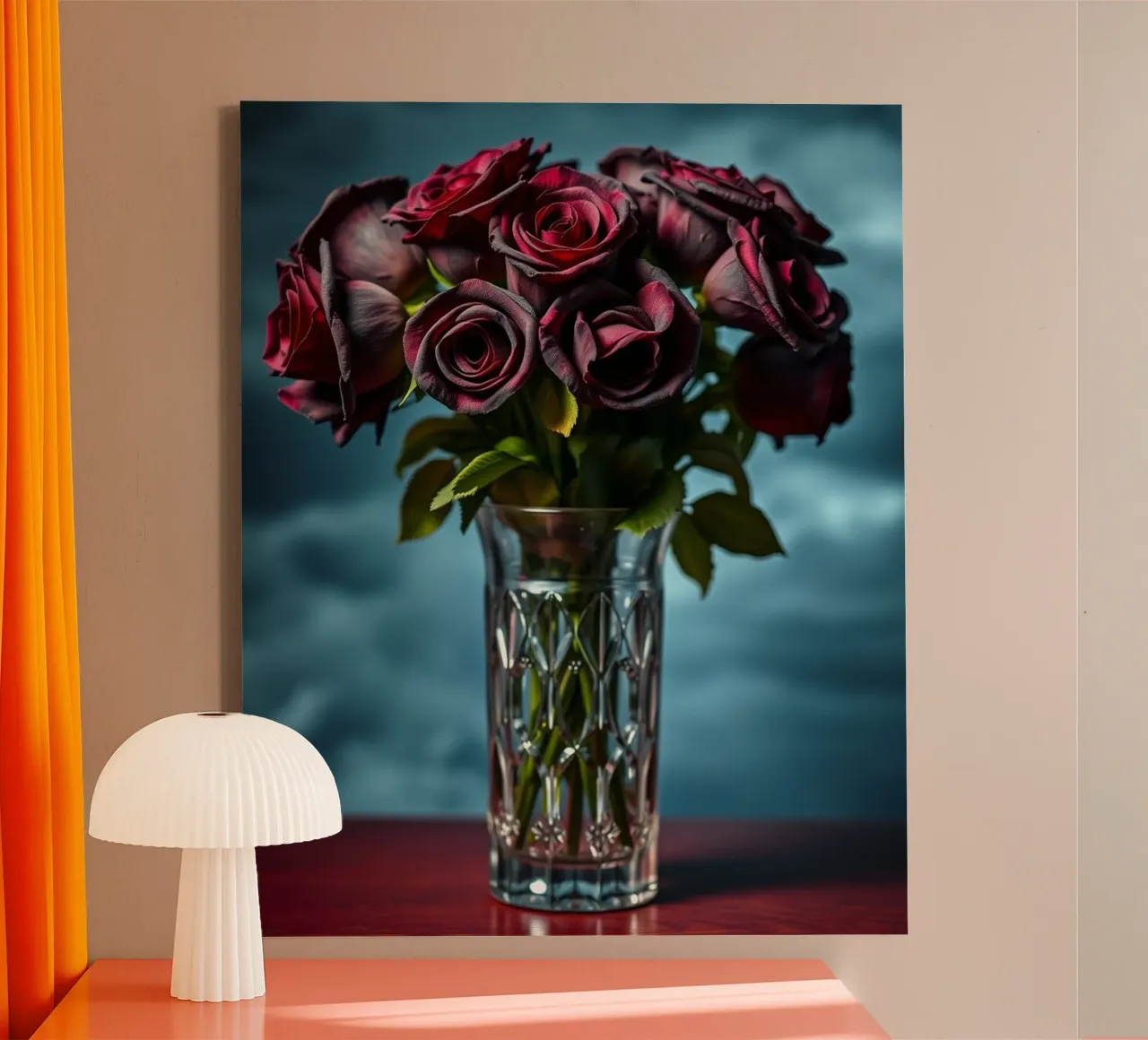 Impero di velluto tela con Cornice a cassetta da PhotoVibe Decor