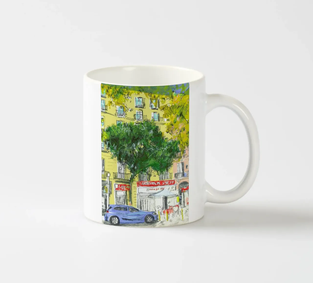 Blue Car tazza in ceramica da Stars Above Us