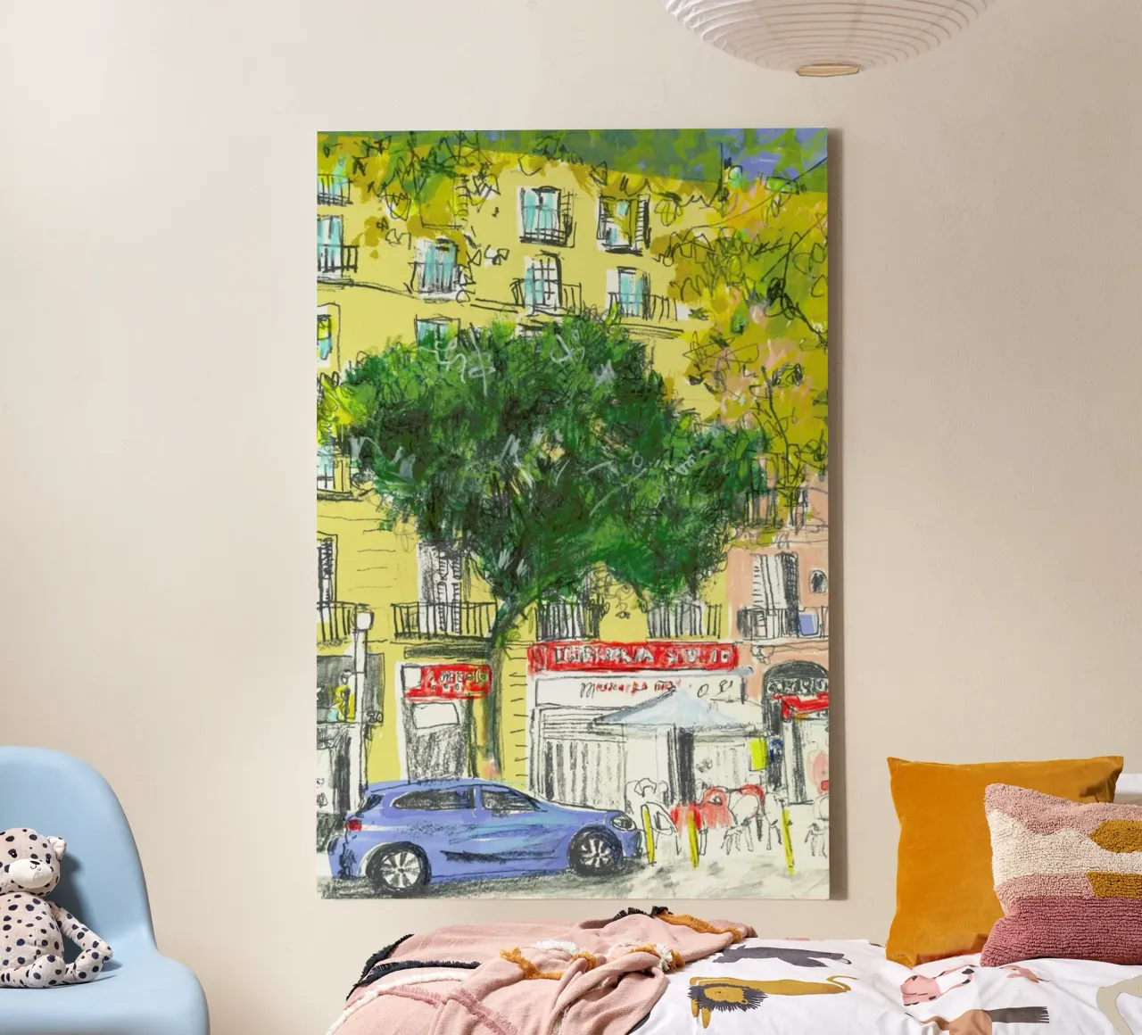 Blue Car canvas by Stars Above Us
