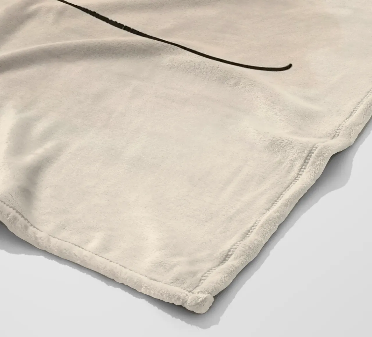 Semplice stile disegnato a mano di un cappello classico su un'arte morbida e pastello coperta in pile da DesignDoodle