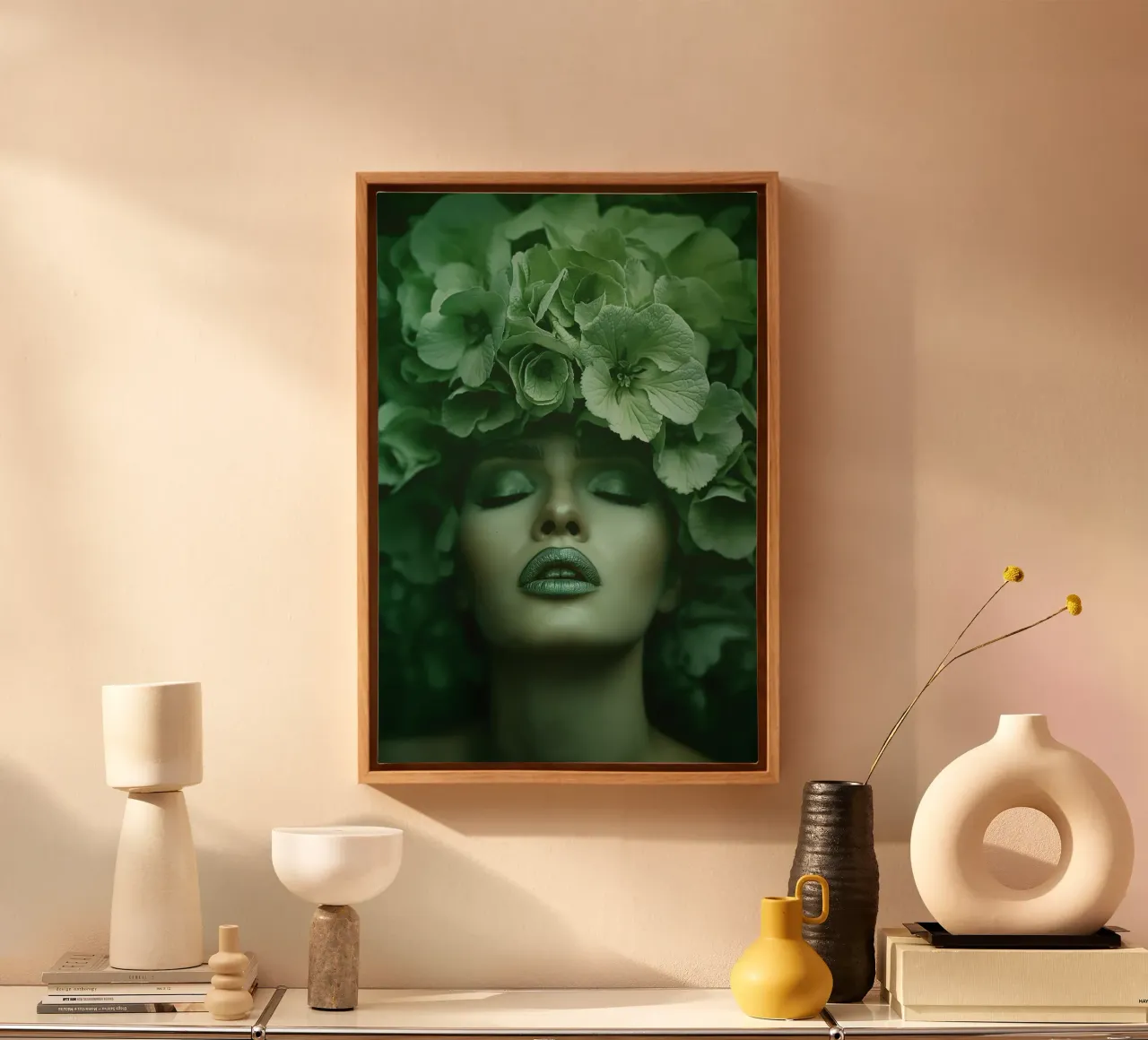 Muurkunst van Imagine canvas met Baklijst van Imagine