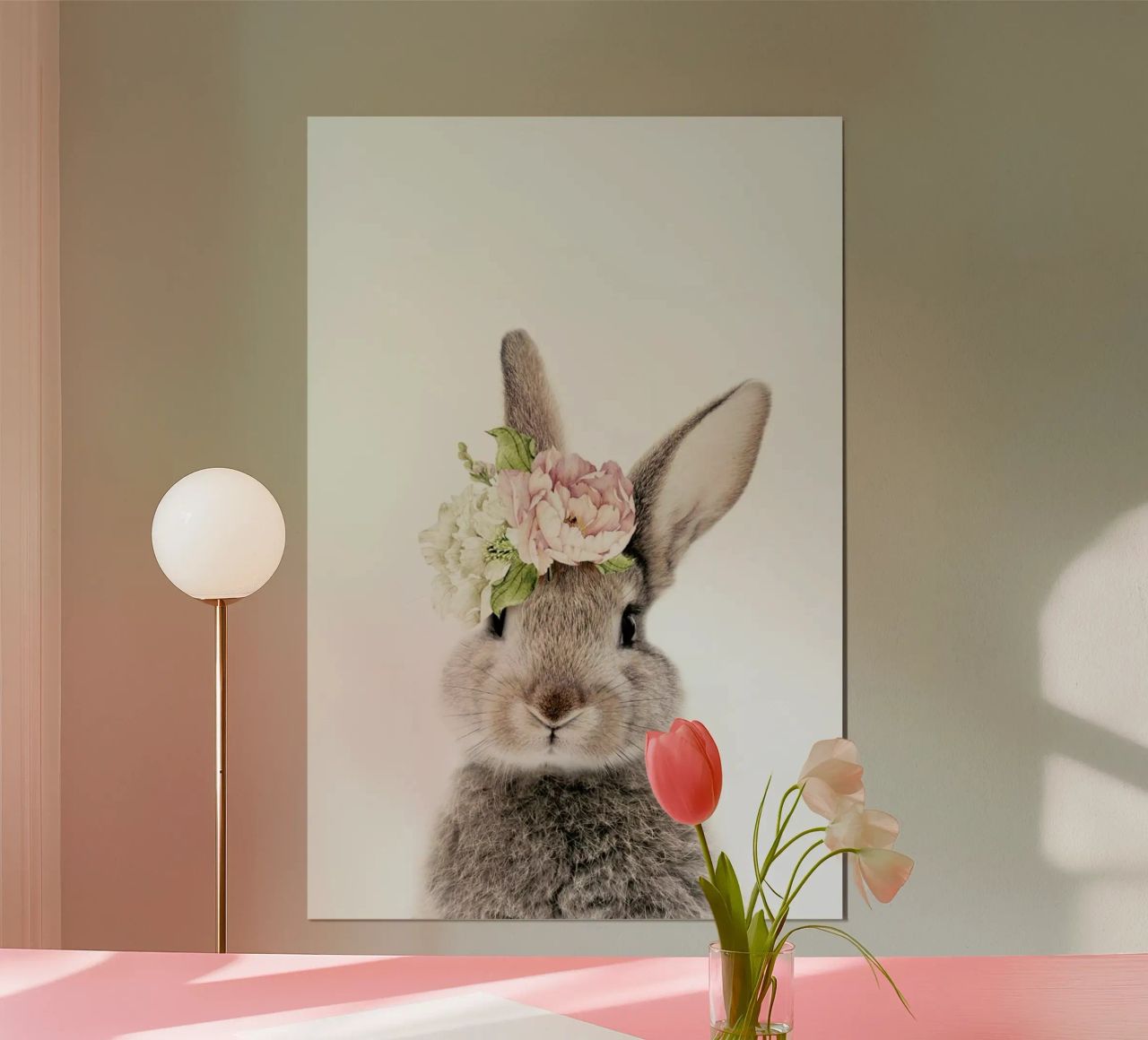 Floral Bunny poster by Lila x Lola