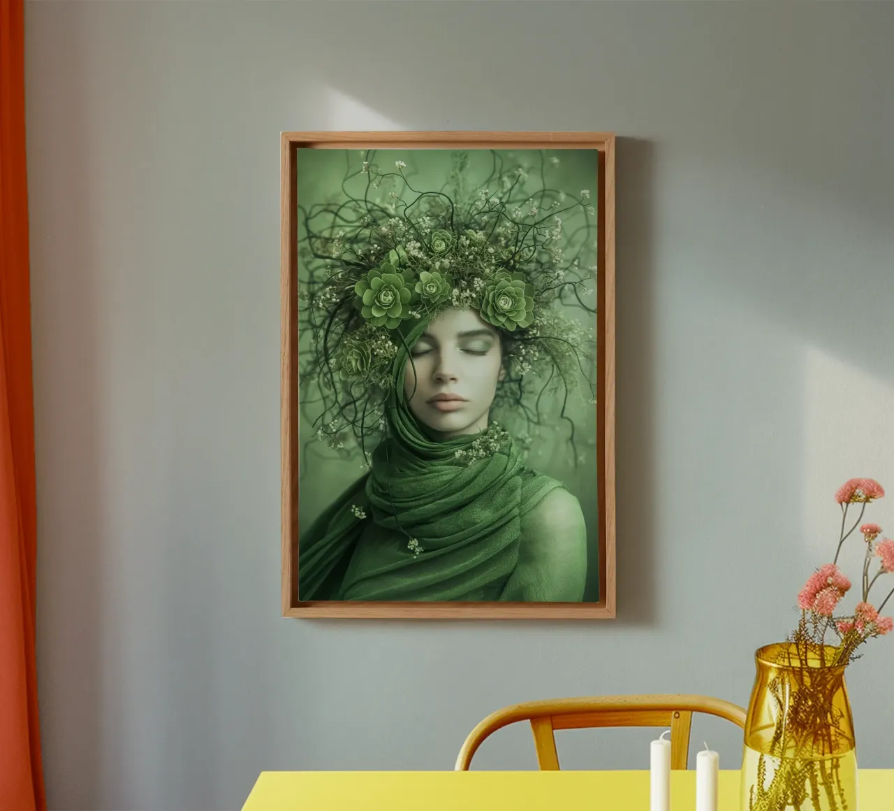 Muurkunst van Imagine canvas met Baklijst van Imagine