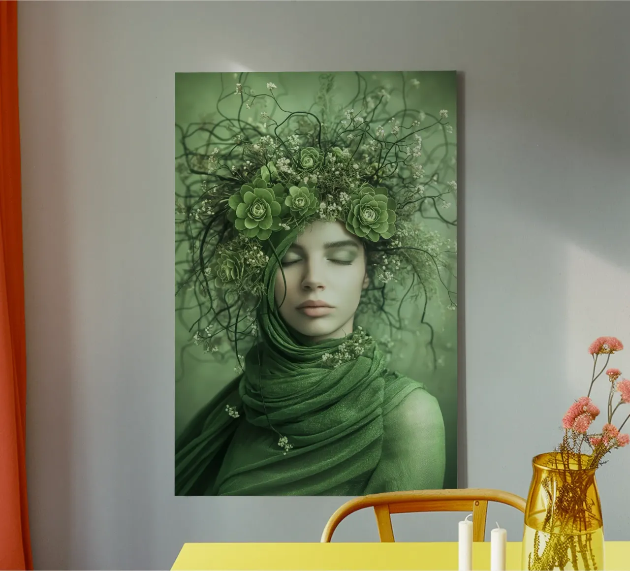 Muurkunst van Imagine canvas met Baklijst van Imagine