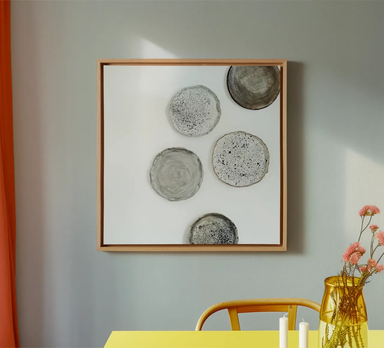 Quiete rustica tela con Cornice a cassetta da PhotoVibe Decor