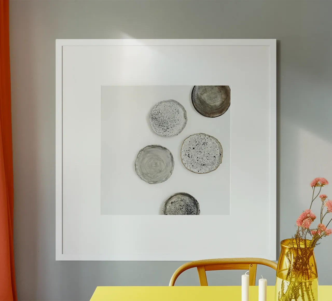 Quiete rustica poster con telaio in alluminio da PhotoVibe Decor