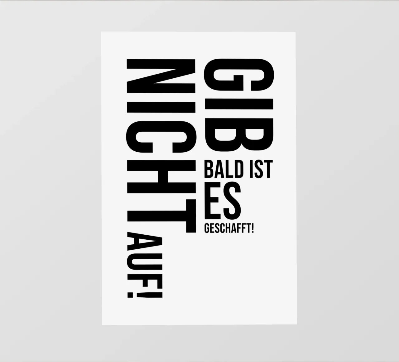 Non arrendetevi telo in pvc da YV TYPOGRAPHY