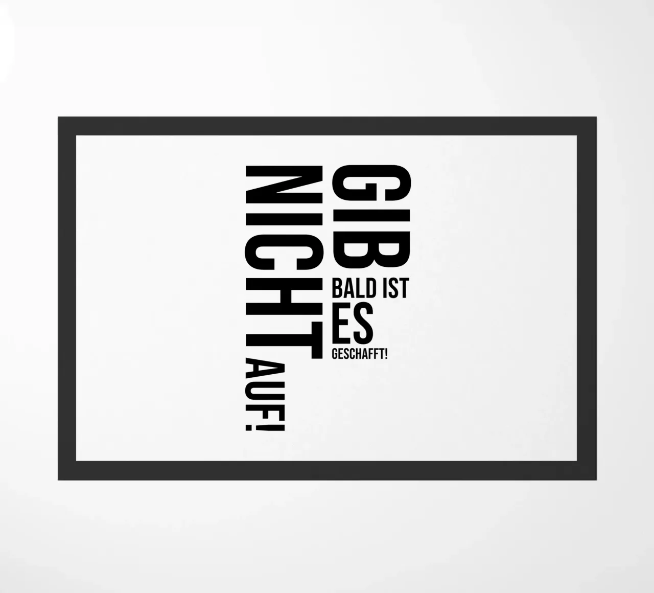 Non arrendetevi zerbino da YV TYPOGRAPHY