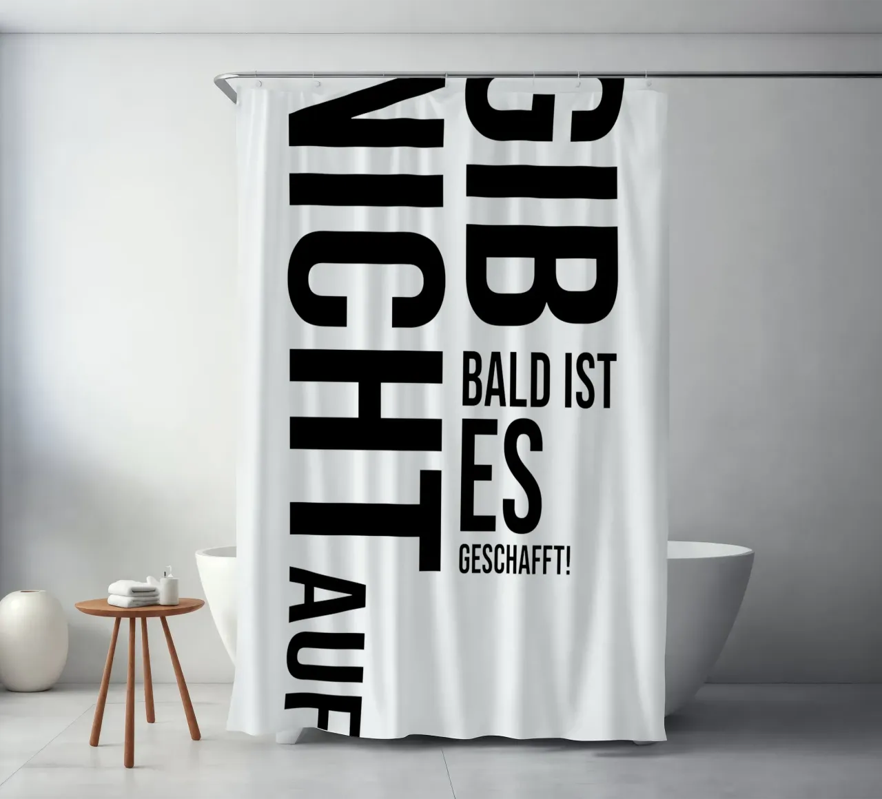 Non arrendetevi tenda da doccia da YV TYPOGRAPHY