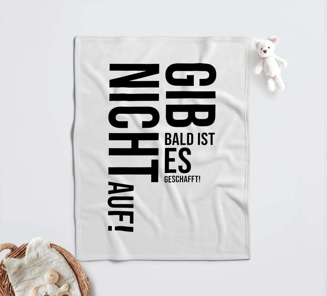 Non arrendetevi coperta in pile da YV TYPOGRAPHY