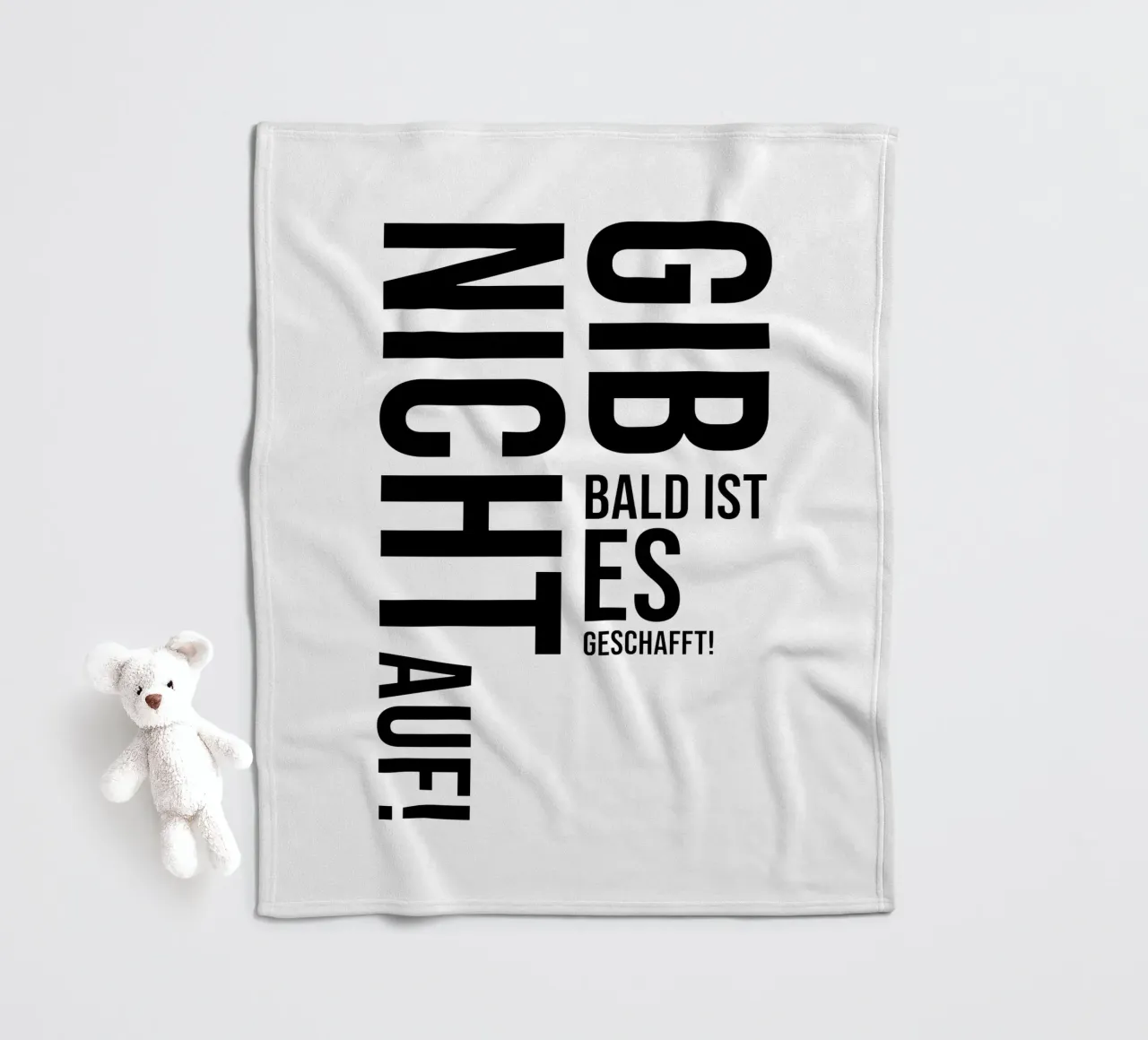Non arrendetevi coperta in pile da YV TYPOGRAPHY