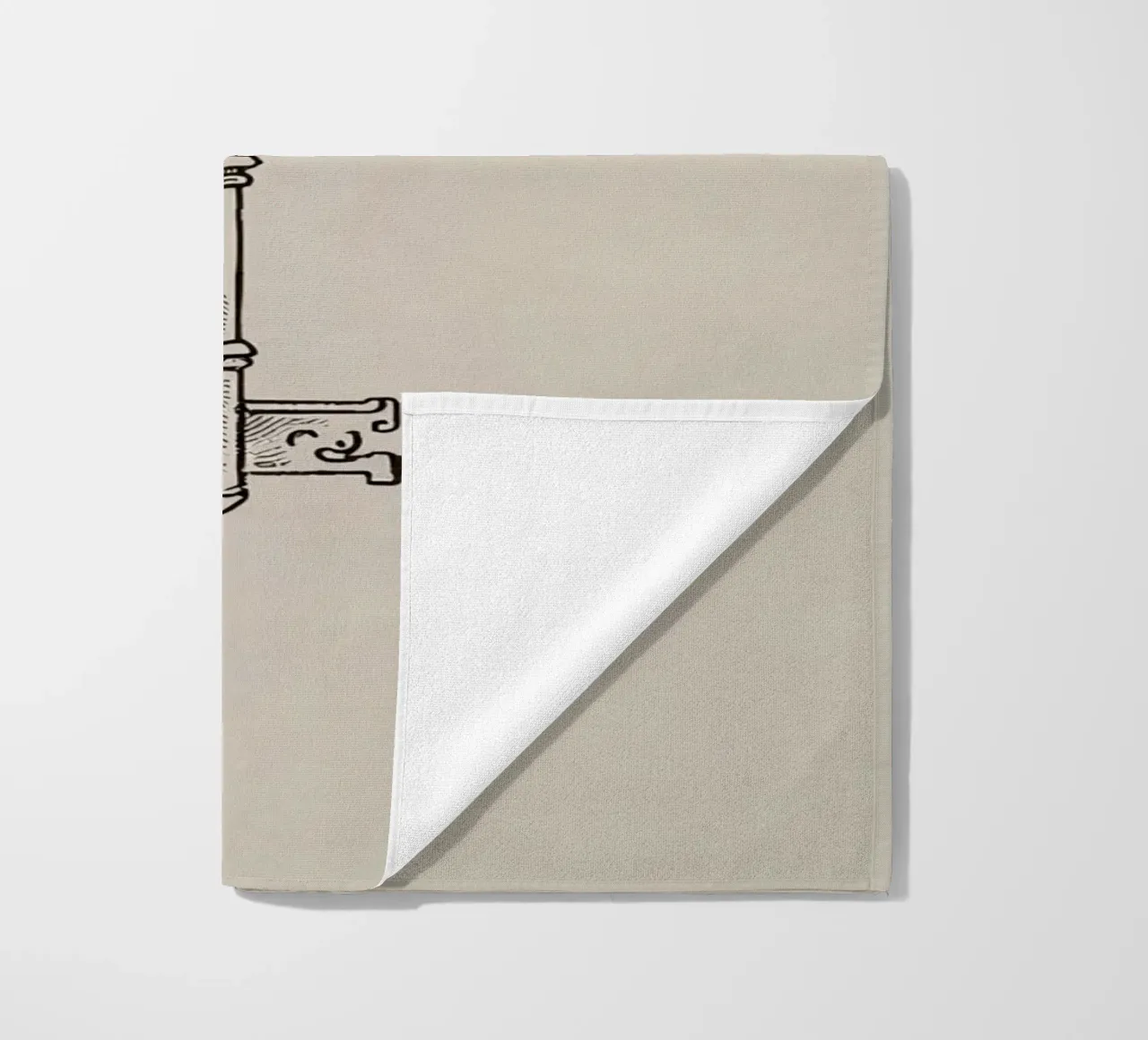 Chiave d'epoca appesa con arte pastello, design classico telo mare da DesignDoodle
