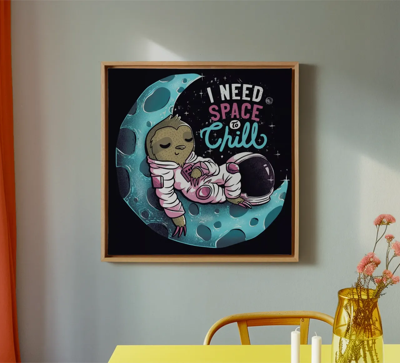 I Need Space To Chill toile de Tobe Fonseca