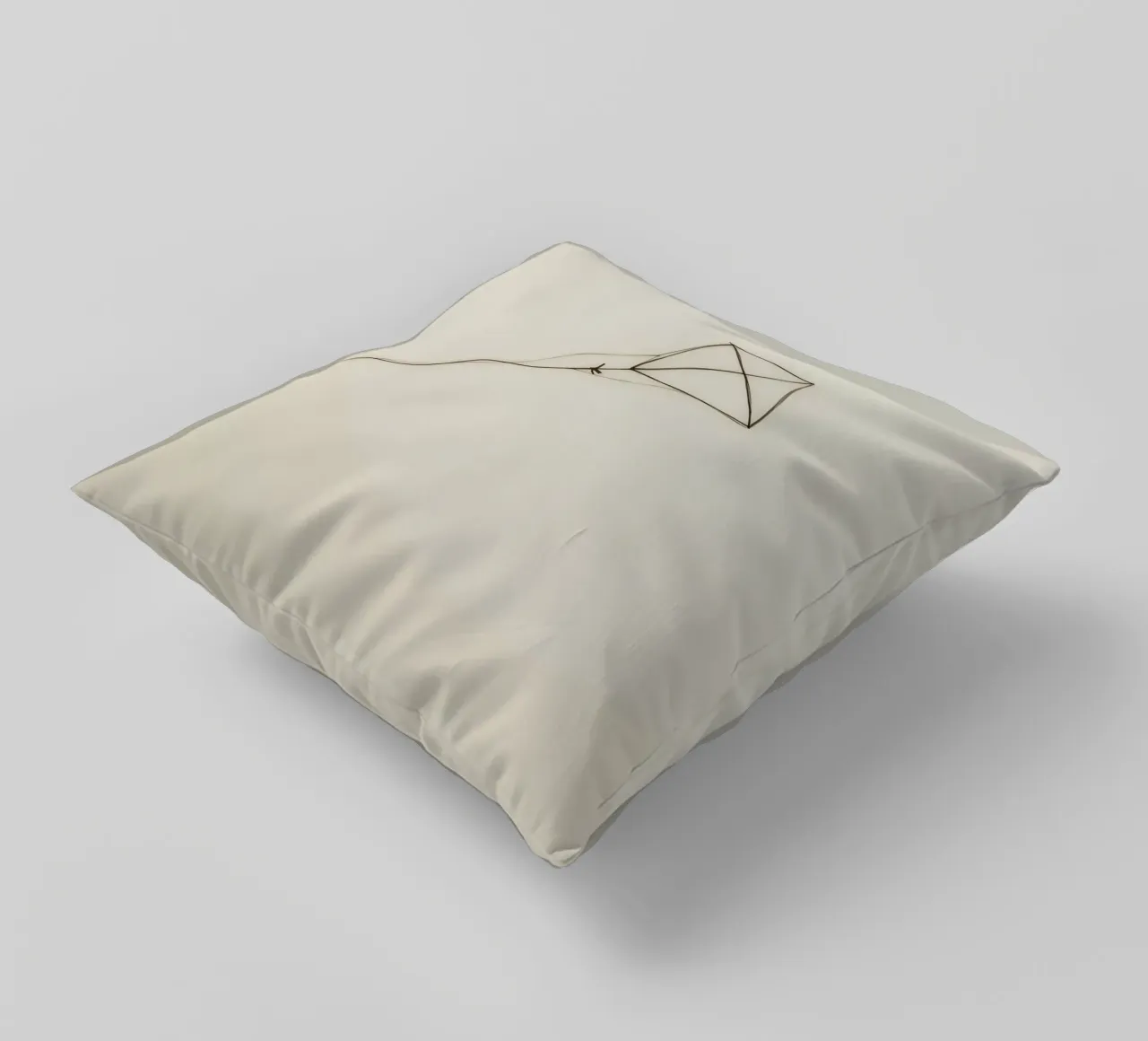 Kite rising showcasing the joy of outdoor play decorative cushion by DesignDoodle