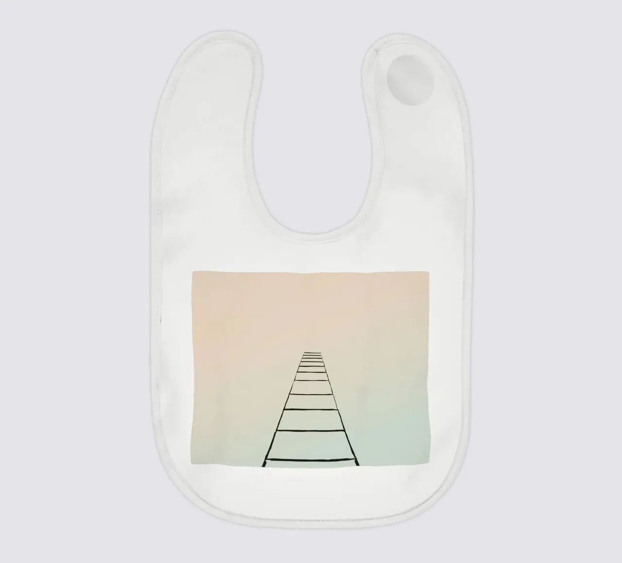 trap naar de hemel baby slabbetje van DesignDoodle