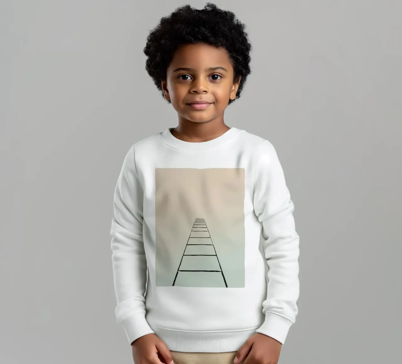 Himmelstreppe Kinder Sweatshirt von DesignDoodle