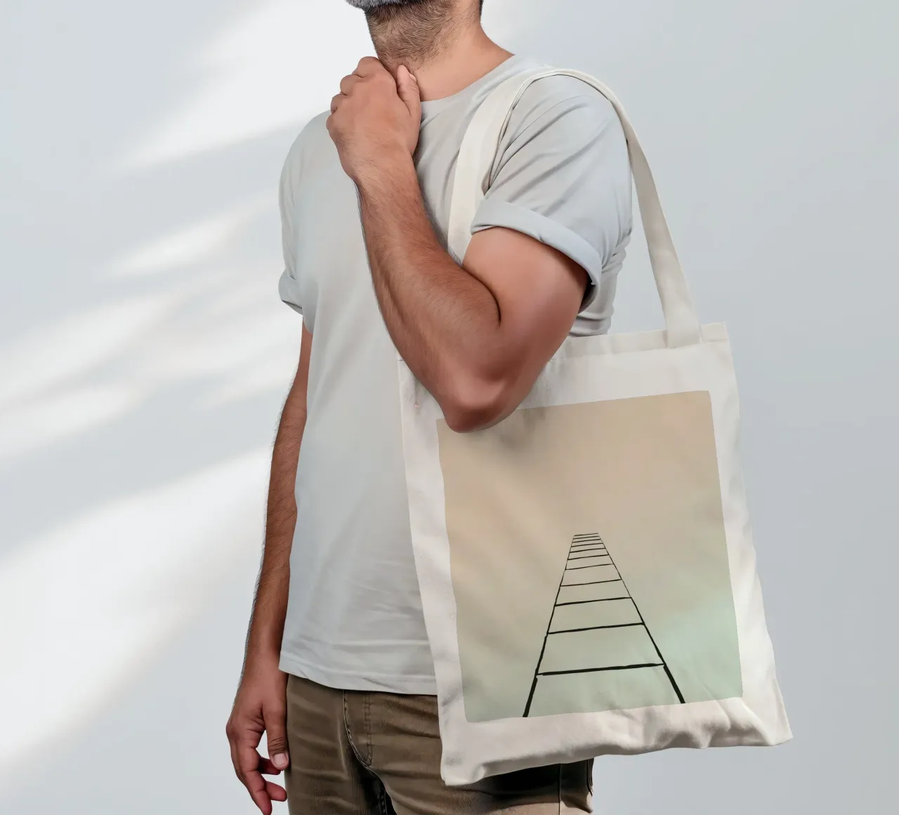 scala per il paradiso borsa in juta da DesignDoodle