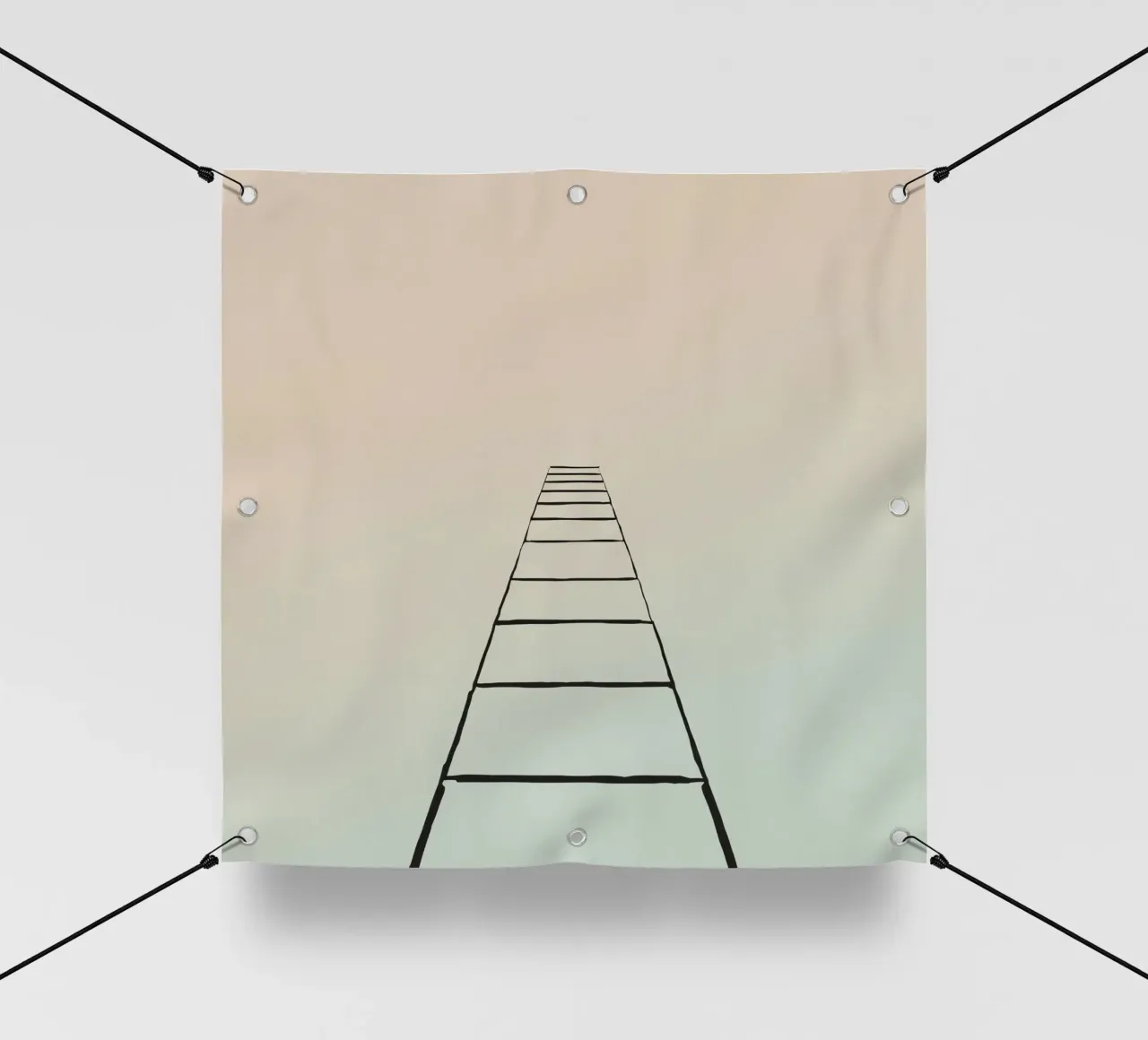trap naar de hemel pvc-zeil van DesignDoodle
