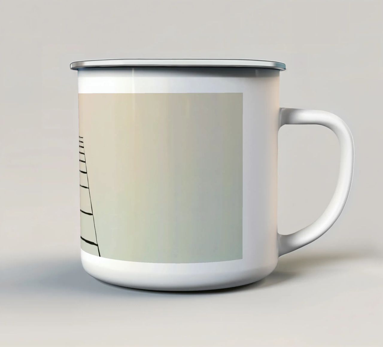 scala per il paradiso tazza in smalto da DesignDoodle