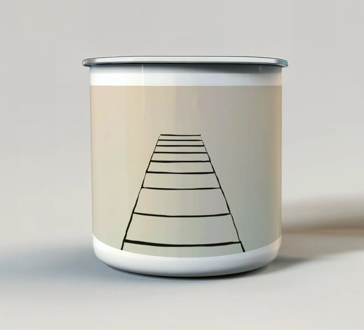 Himmelstreppe Emaille Tasse von DesignDoodle