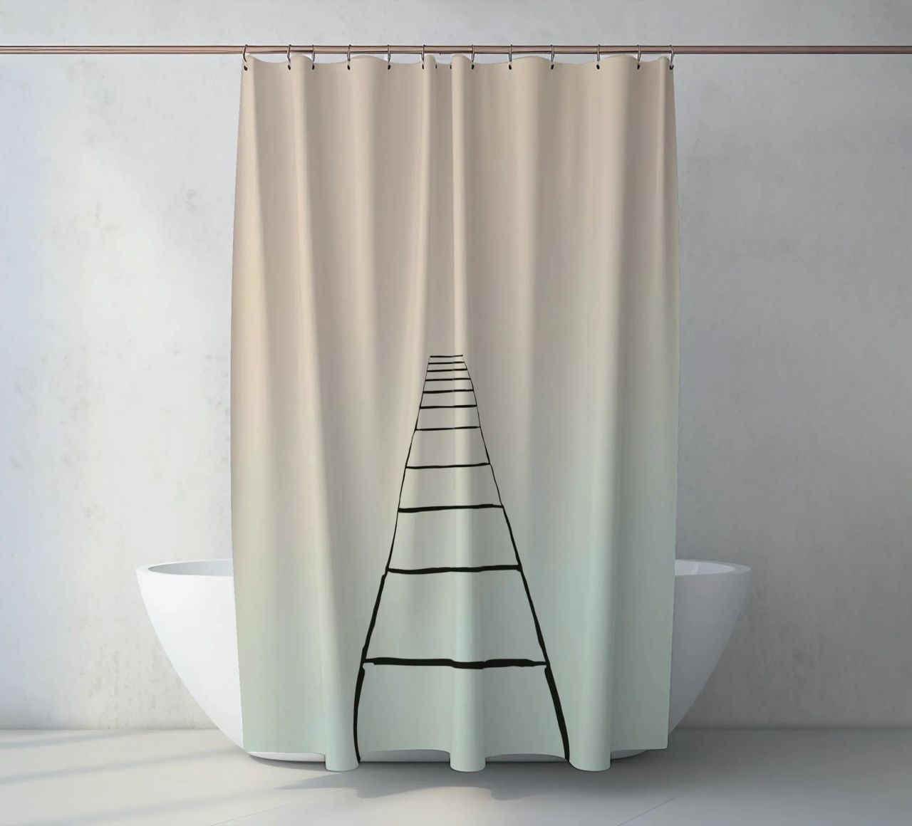 scala per il paradiso tenda da doccia da DesignDoodle