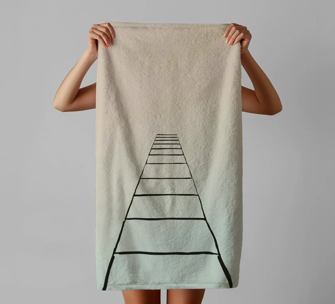 scala per il paradiso asciugamano da bagno da DesignDoodle