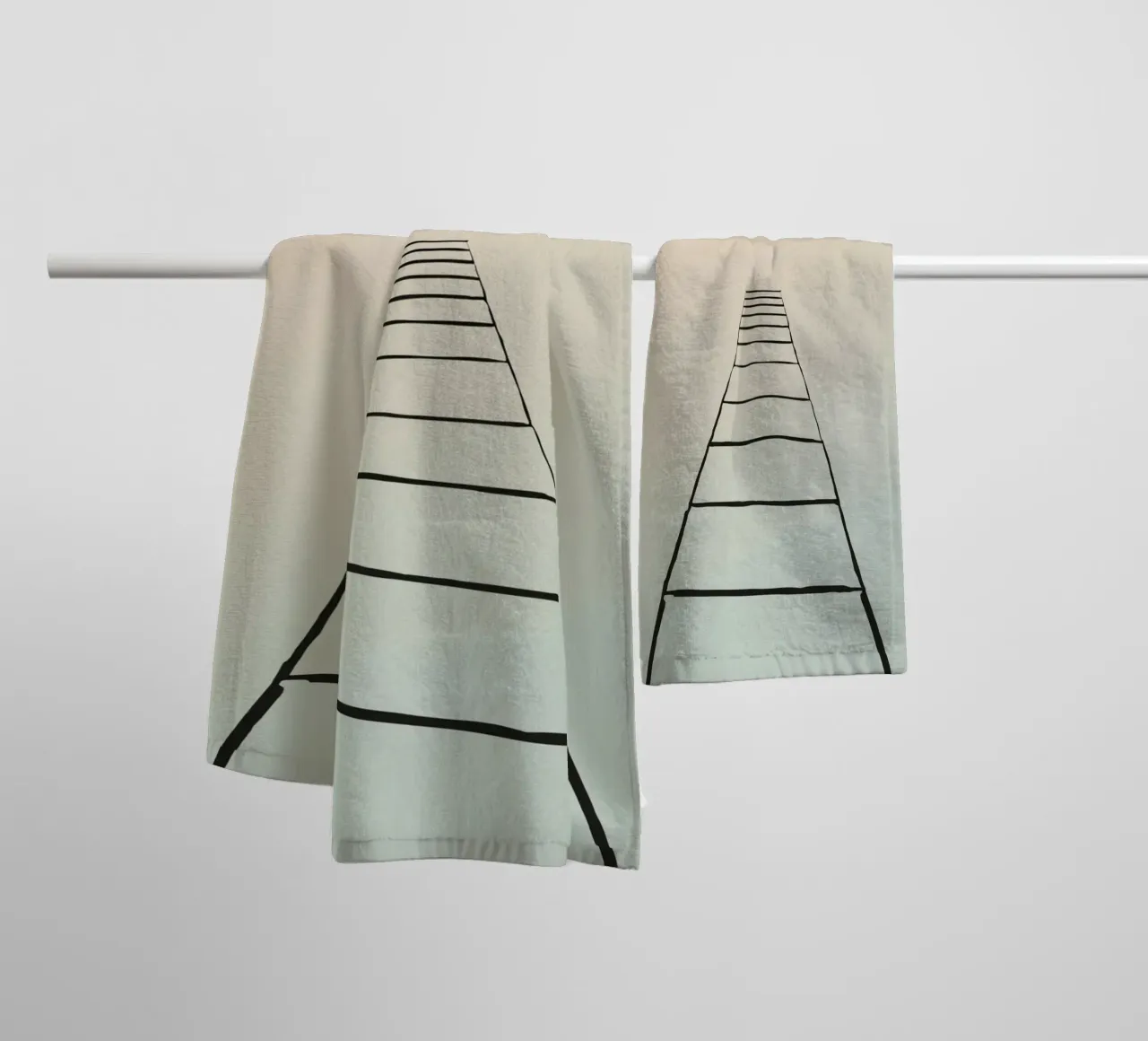 trap naar de hemel badhanddoek van DesignDoodle