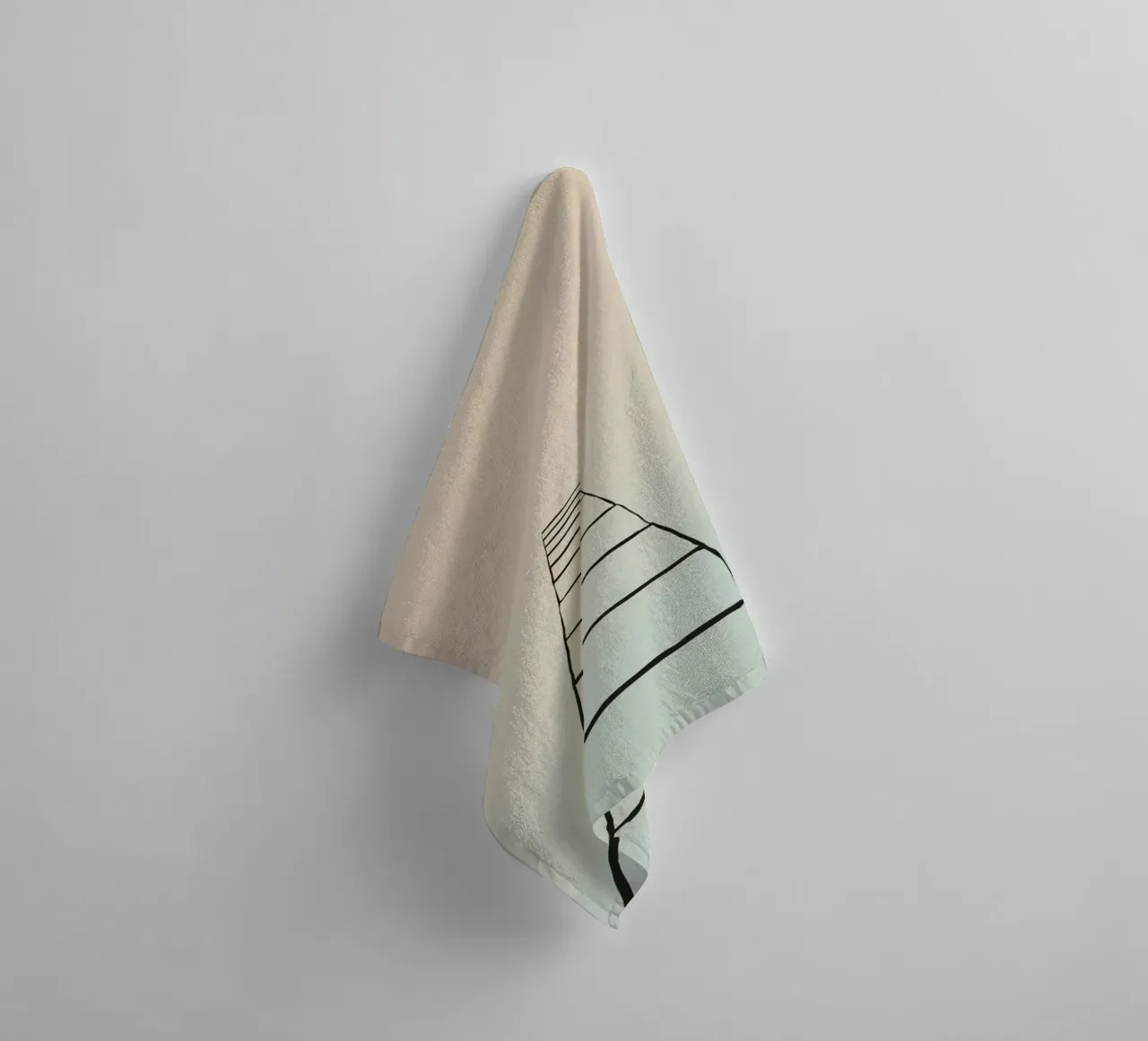 trap naar de hemel badhanddoek van DesignDoodle