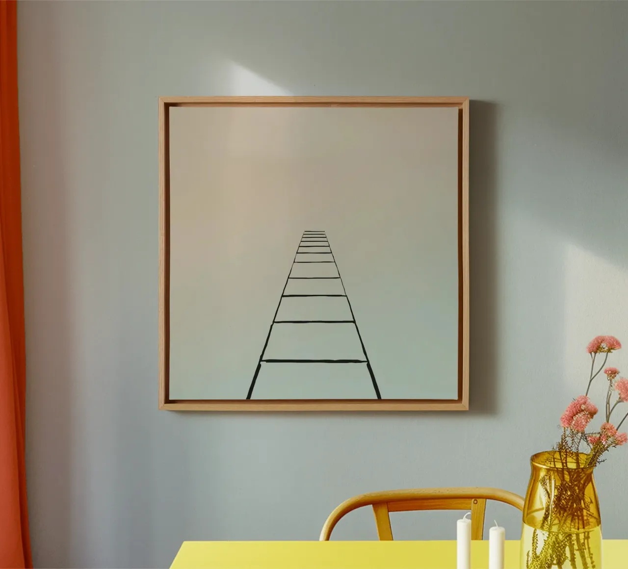 escalera al cielo lienzo de DesignDoodle