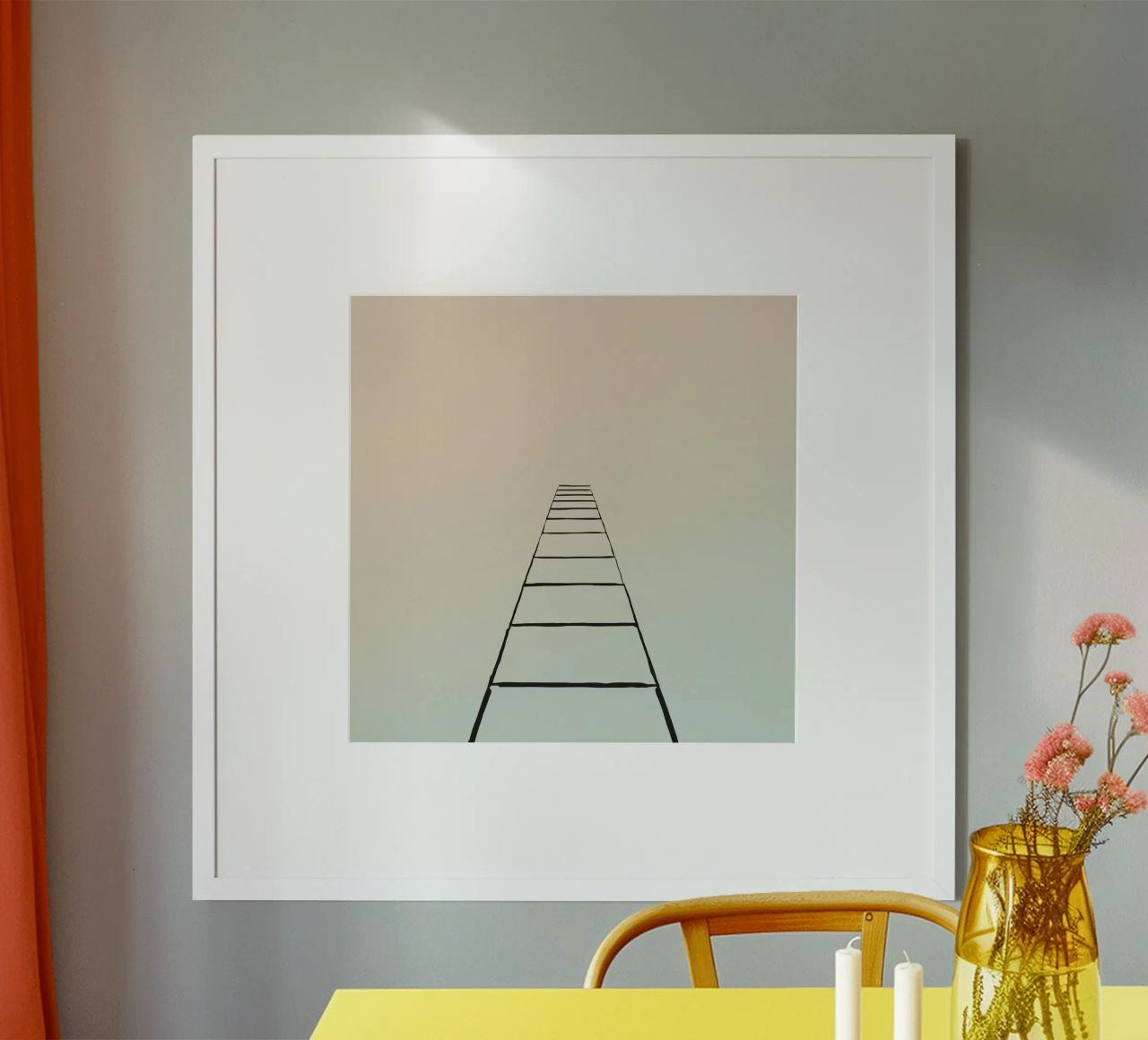scala per il paradiso poster da DesignDoodle