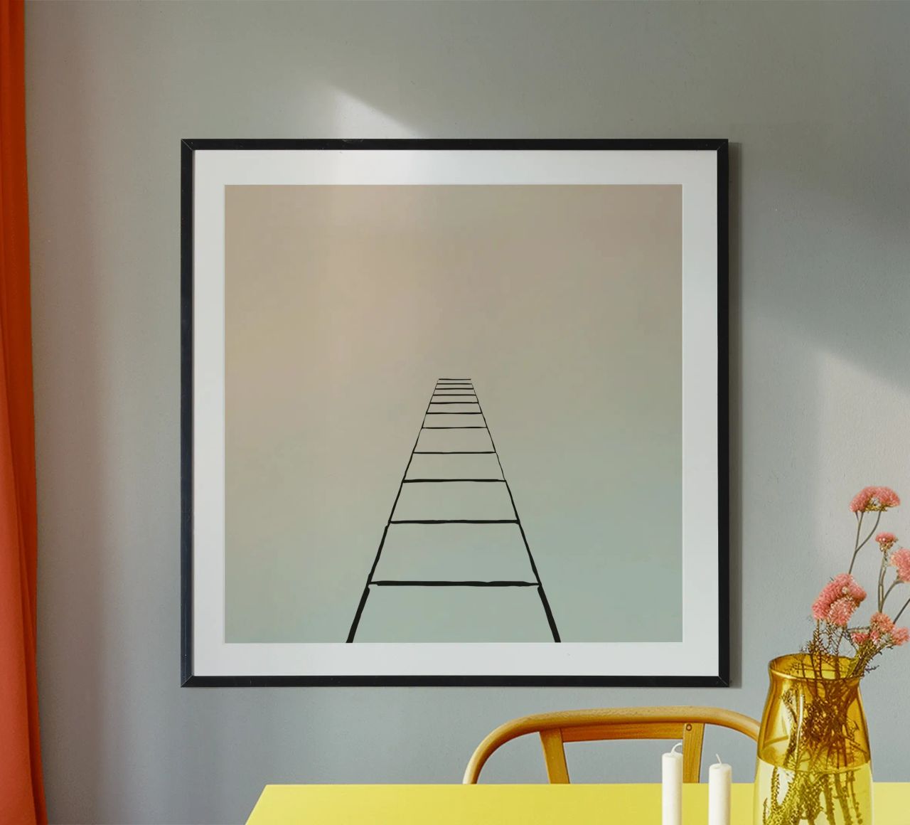 scala per il paradiso poster da DesignDoodle