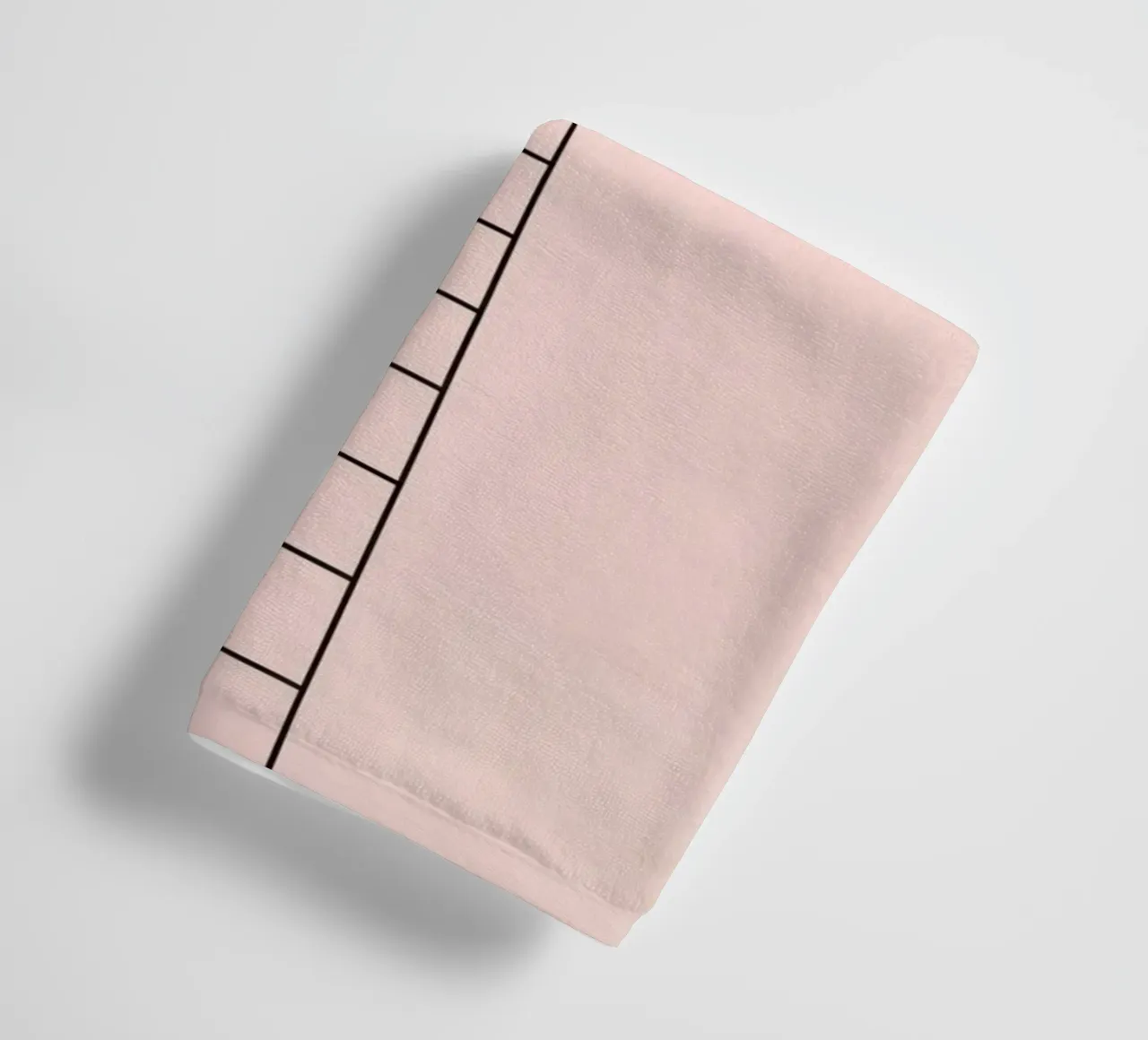 Ladder reaching towards the clouds against a minimalist art towel by DesignDoodle