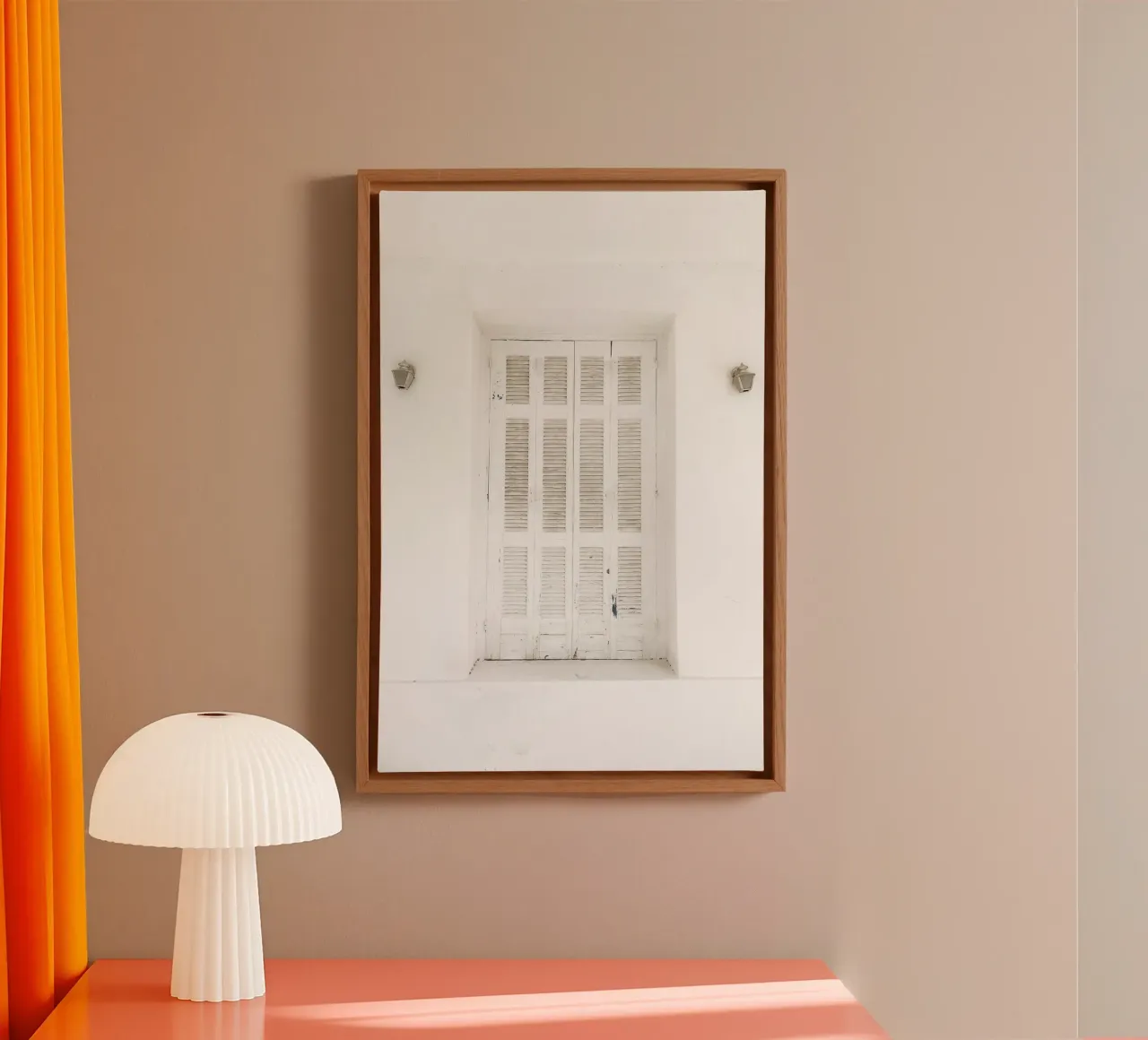 Quiete rustica tela con Cornice a cassetta da PhotoVibe Decor