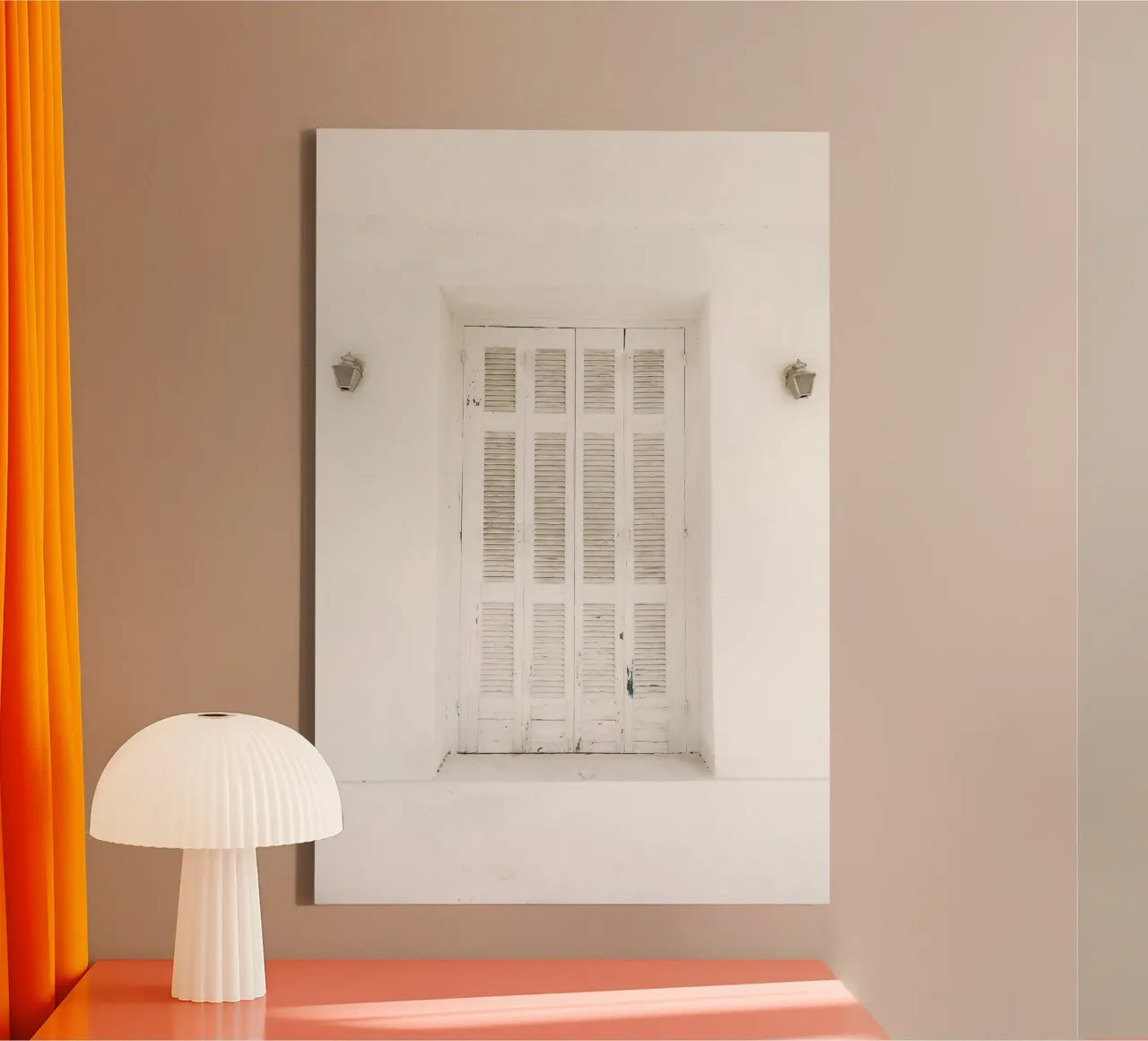 Quiete rustica tela con Cornice a cassetta da PhotoVibe Decor