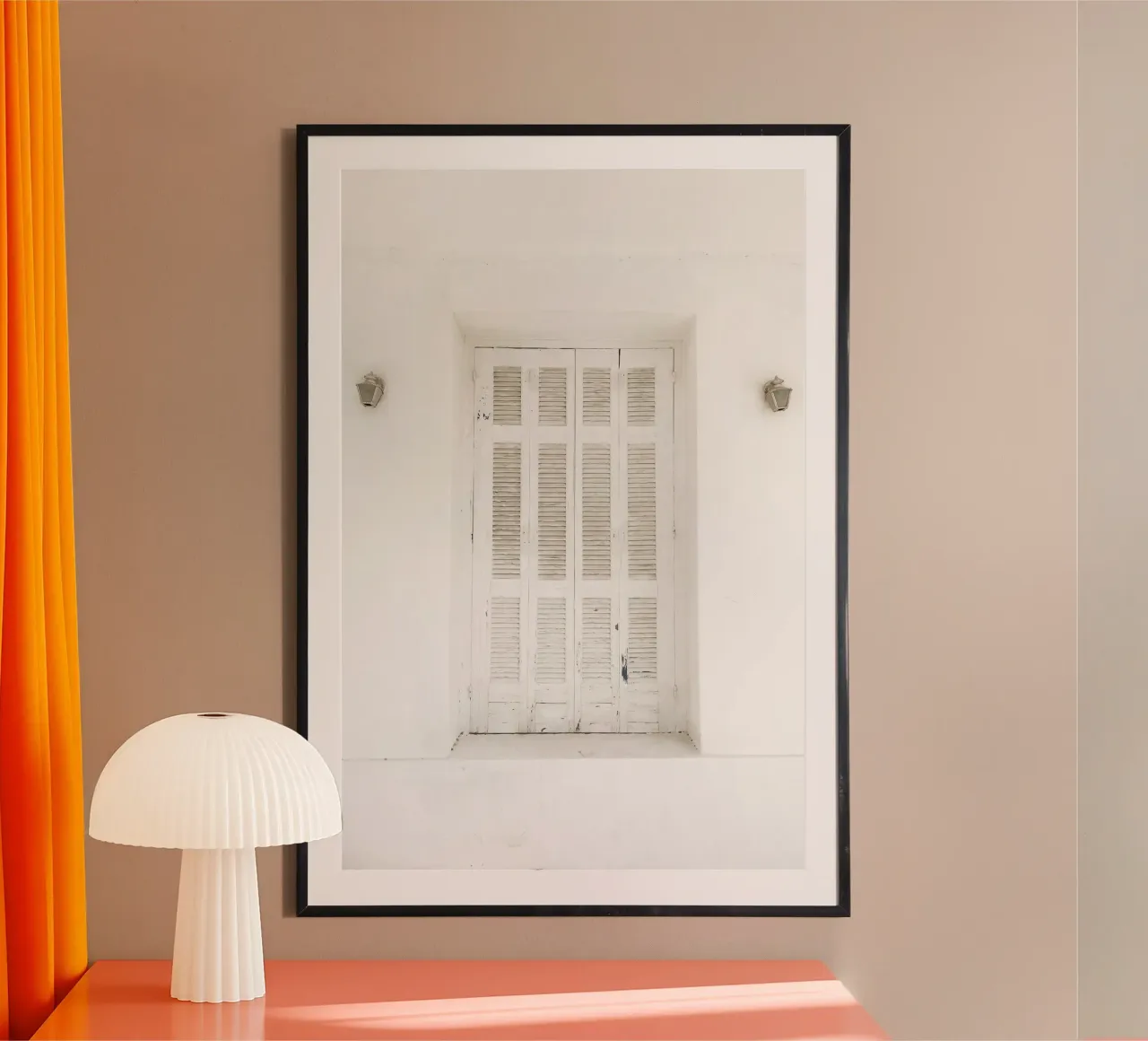 Quiete rustica poster con telaio in legno da PhotoVibe Decor