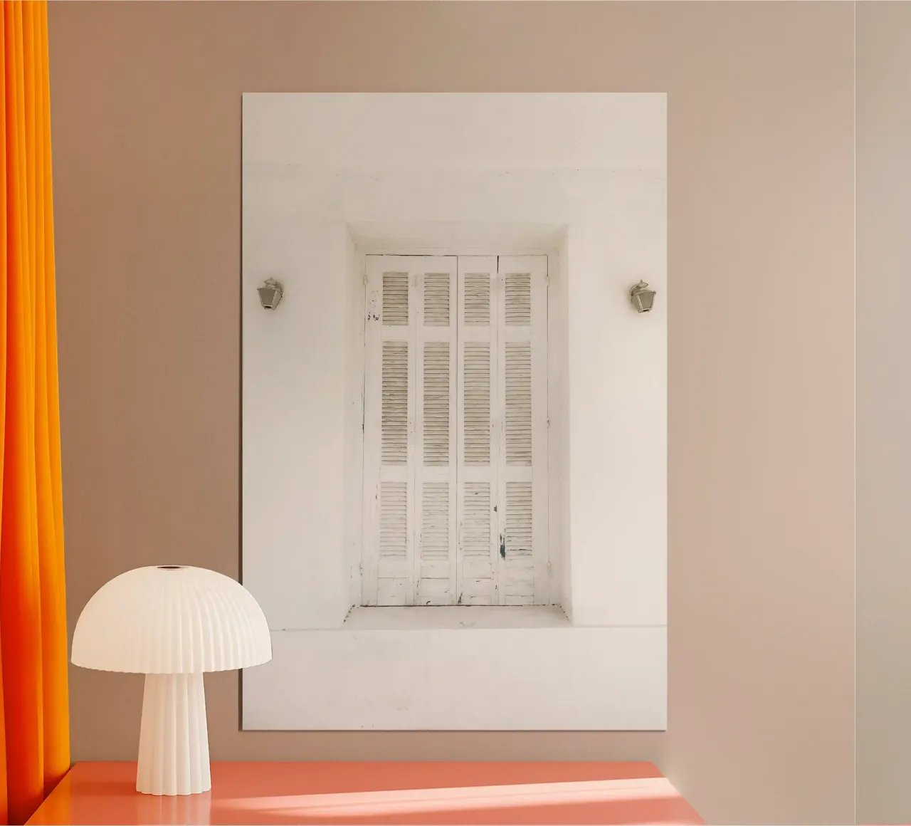 Quiete rustica poster con telaio in legno da PhotoVibe Decor