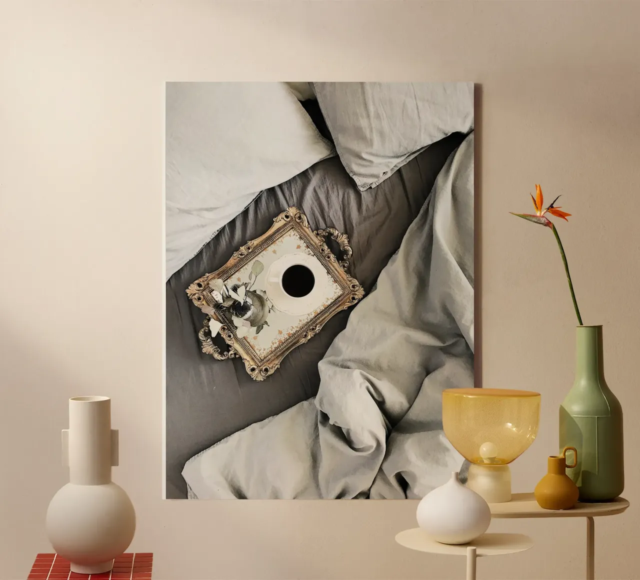 Quiete rustica tela con Cornice a cassetta da PhotoVibe Decor
