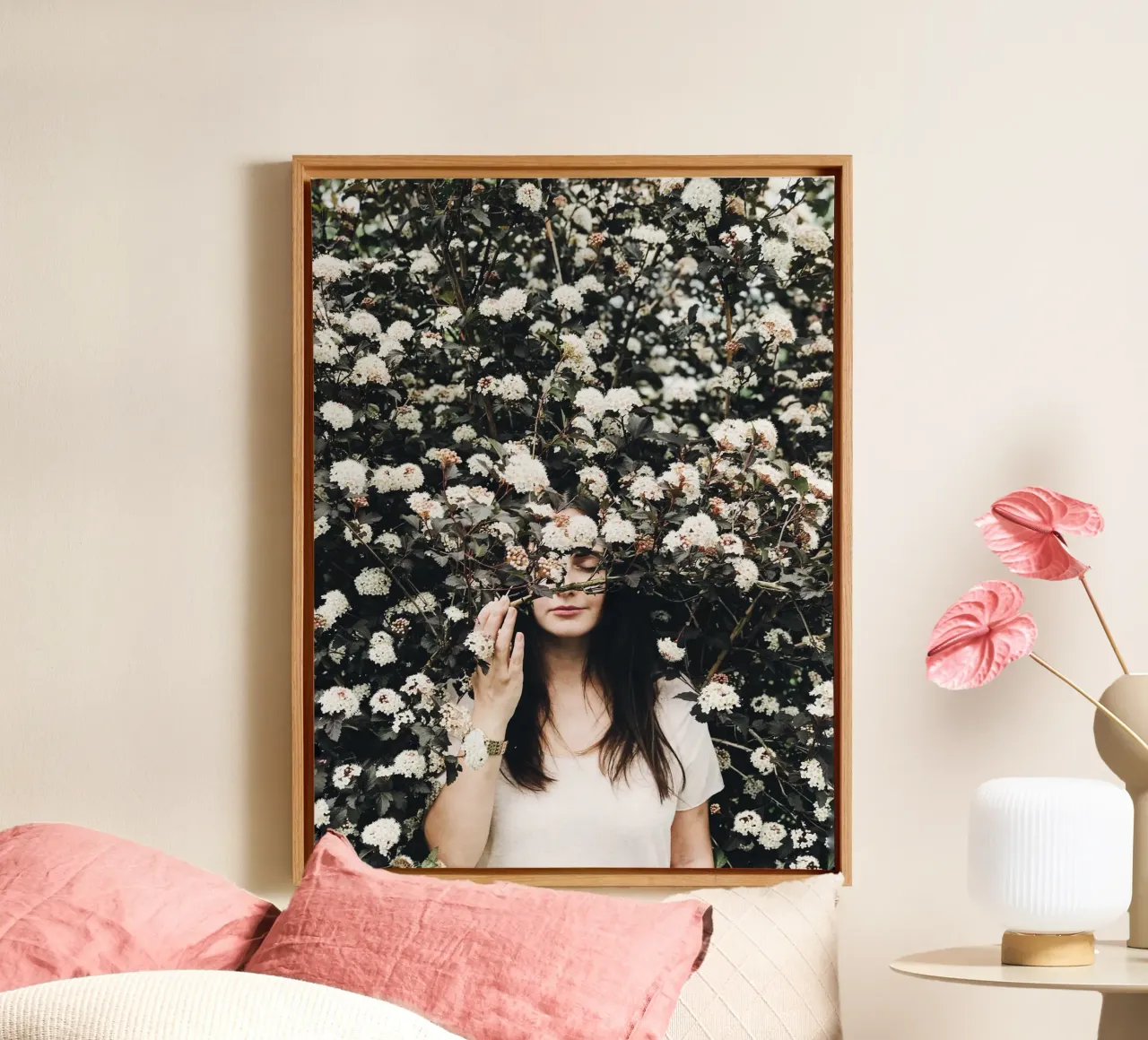 Quiete rustica tela con Cornice a cassetta da PhotoVibe Decor