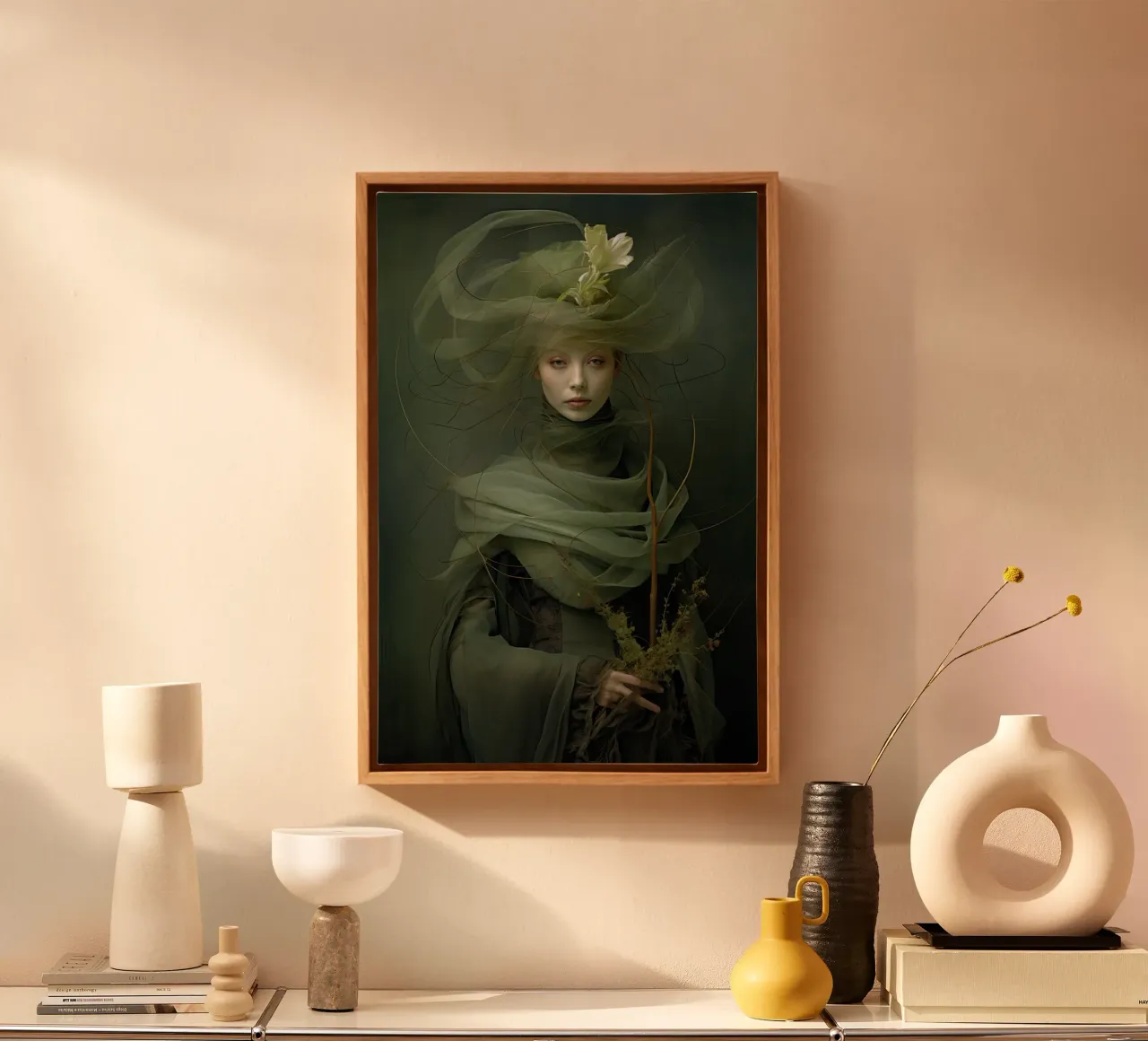 Muurkunst van Imagine canvas met Baklijst van Imagine