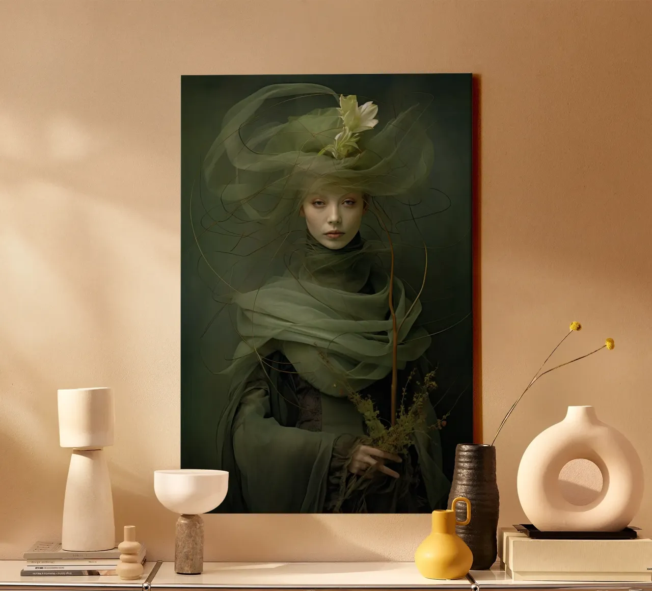 Muurkunst van Imagine canvas met Baklijst van Imagine