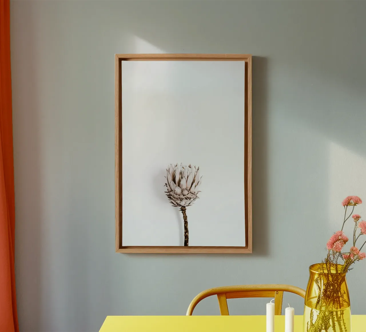 Quiete rustica tela con Cornice a cassetta da PhotoVibe Decor