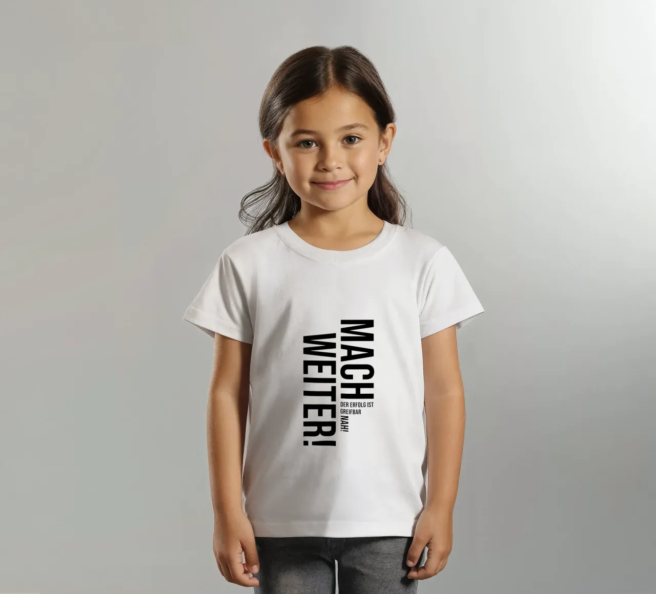 Ga verder kinder t-shirt van YV TYPOGRAPHY