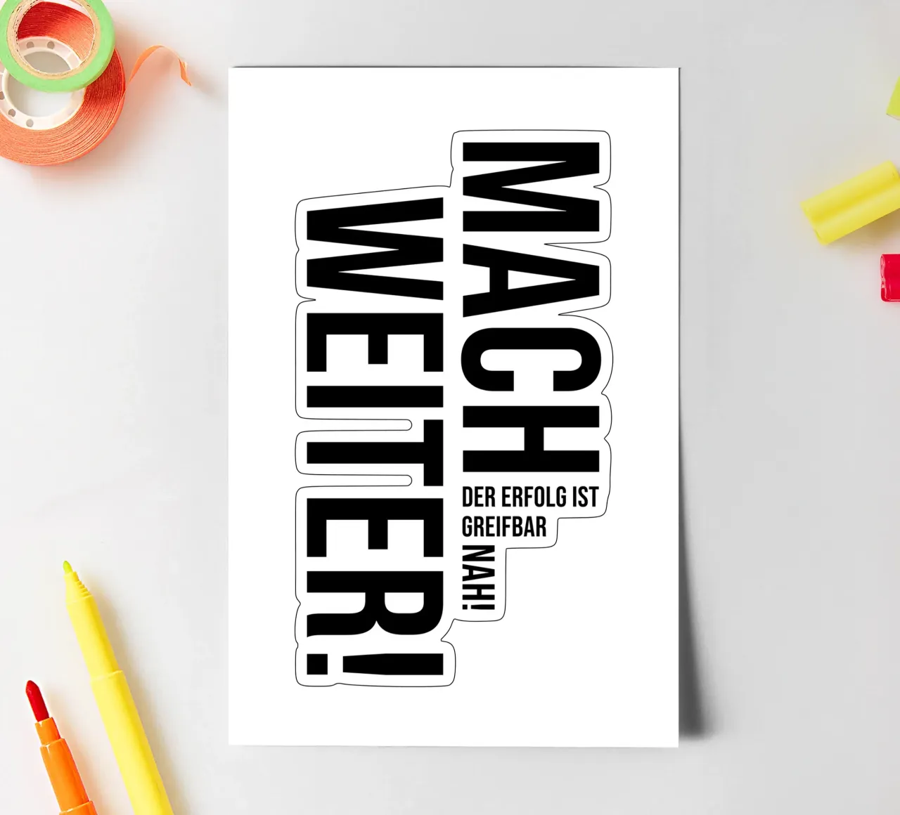 Continue foglio adesivo da YV TYPOGRAPHY