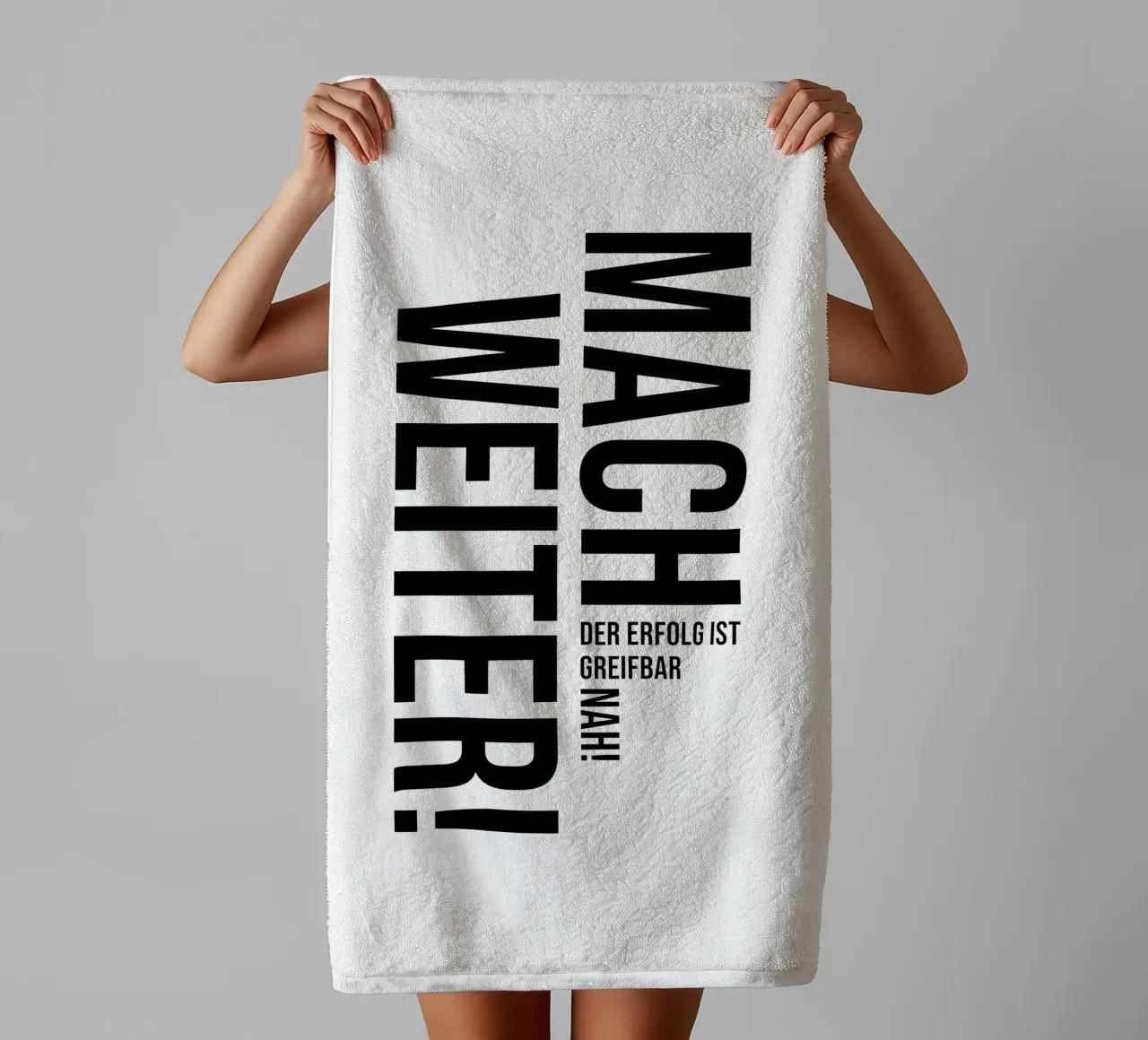 Continue towel by YV TYPOGRAPHY