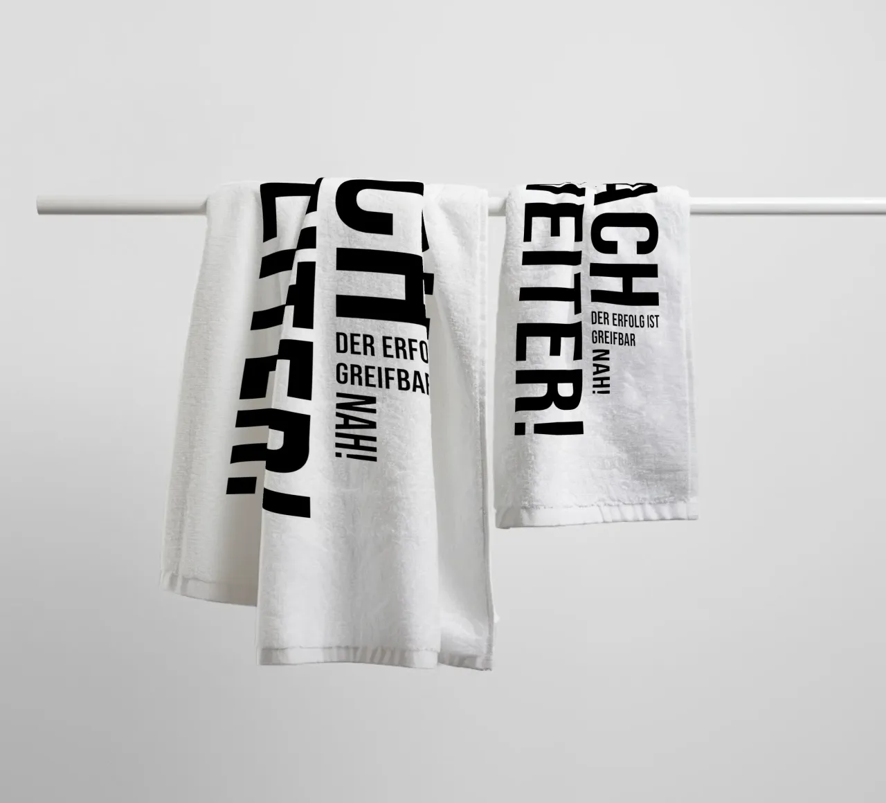 Continue towel by YV TYPOGRAPHY