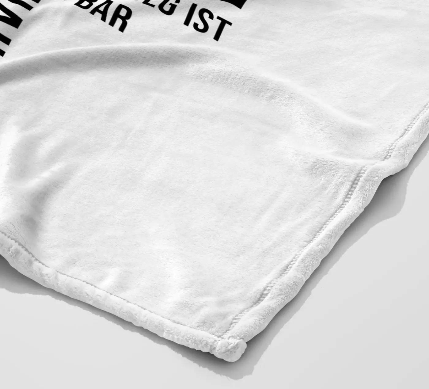 Mach Weiter Fleecedecke von YV TYPOGRAPHY