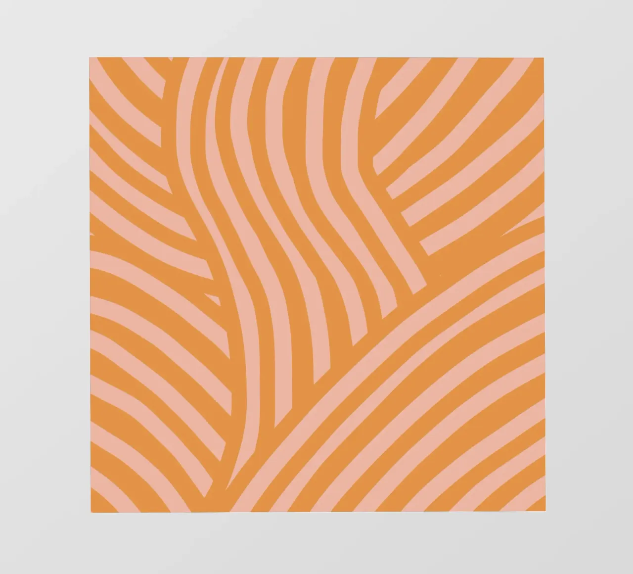 Striscia astratta color umbero bruciato telo in pvc da Little Dean