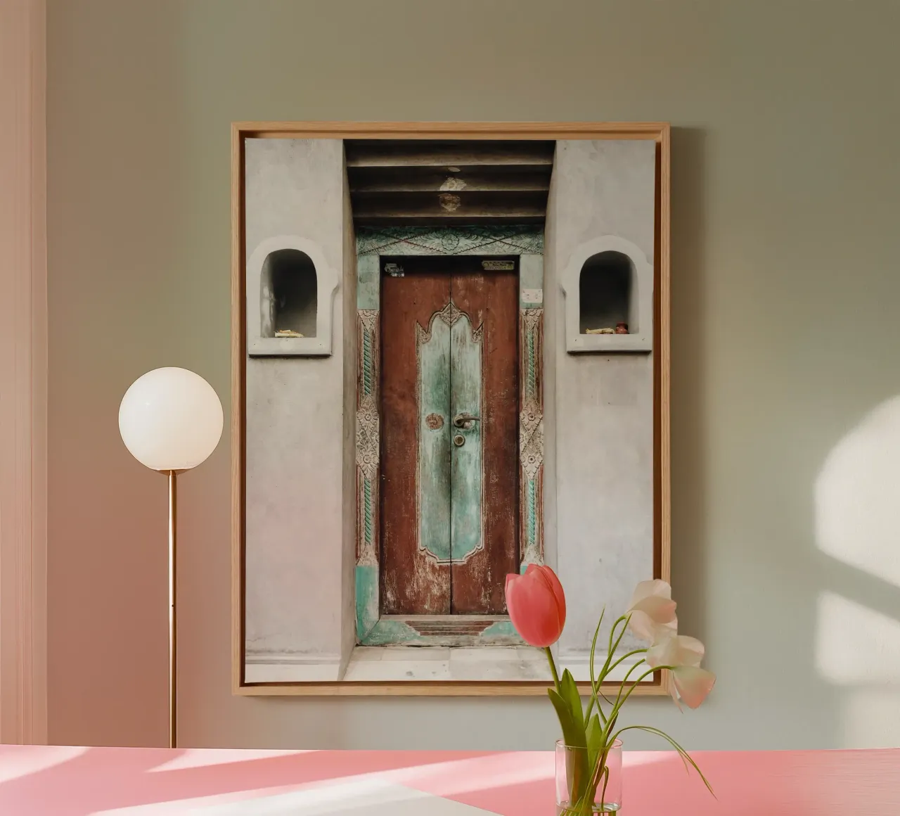 Quiete rustica tela con Cornice a cassetta da PhotoVibe Decor