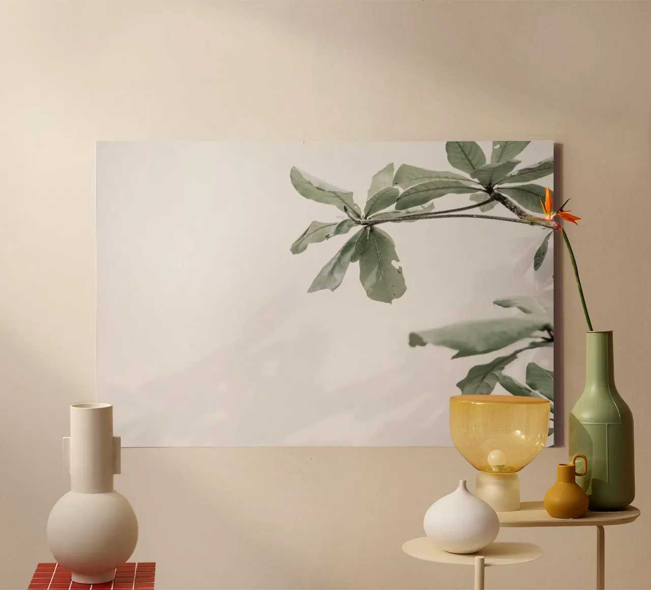 Rustic Stillness canvas with Floater frame by PhotoVibe Decor